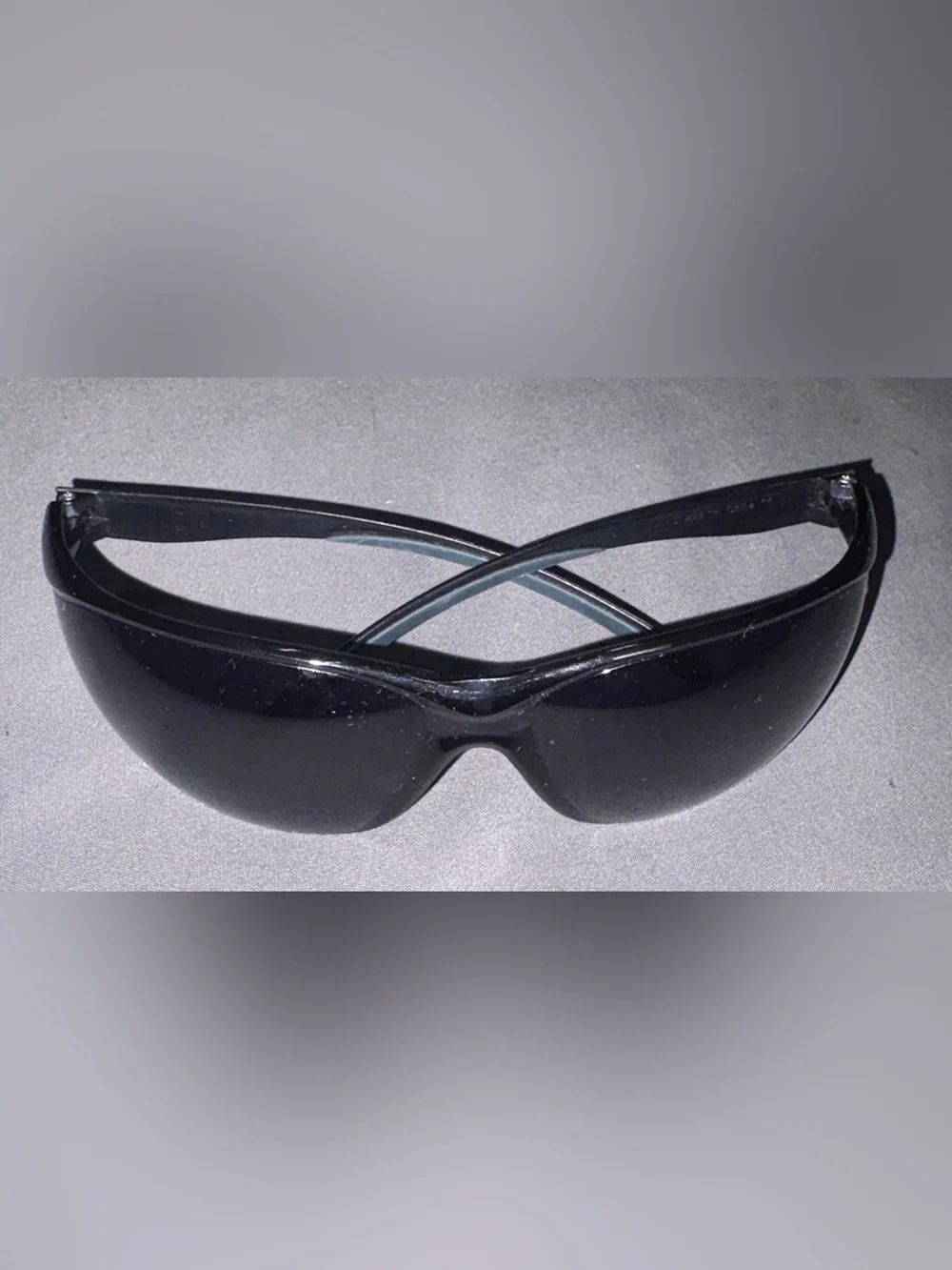 Men's Black Wraparound Sunglasses - Lightweight UV Shield